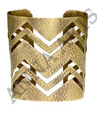 Glow Cuff Bracelet in Brass