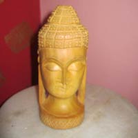 Wooden Buddha Head