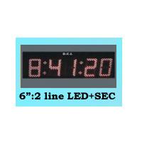 6.2 Line Led Sec Digital Clock