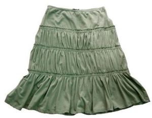 Gathered Short Skirt