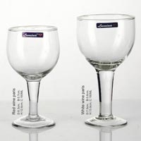 3 Pieces Glass Plain Wine Tumbler
