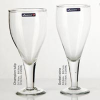 4 Pieces Glass Plain Wine Tumbler