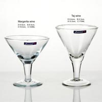 2 Pieces Glass Plain Wine Tumbler