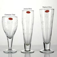 4 Pieces Glass Plain Wine Tumbler
