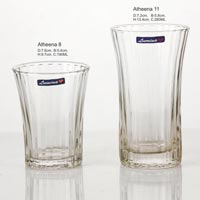 2 Pieces Glass Plain Water Tumbler