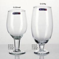 2 Pieces Glass Plain Wine Tumbler