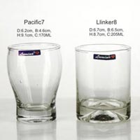 5 Pieces Glass Plain Water Tumbler