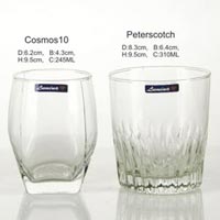 5 Pieces Glass Plain Water Tumbler