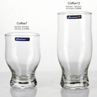 2 Pieces Glass Plain Water Tumbler