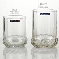 2 Pieces Glass Plain Water Tumbler