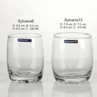 5 Pieces Glass Plain Water Tumbler