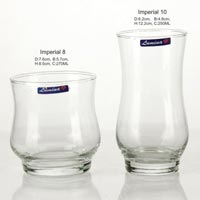 2 Pieces Glass Plain Water Tumbler