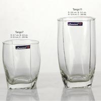 2 Pieces Glass Plain Water Tumbler