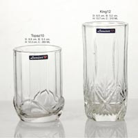 2 Pieces Glass Plain Water Tumbler