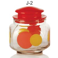 4 Piece Glass Jar Set