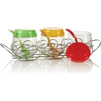 3 Piece Glass Jar Set