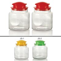 2 Piece Glass Jar Set