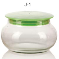 4 Piece Glass Jar Set