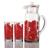 7 Piece Glass Lemonade Set