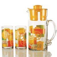 7 Piece Glass Lemonade Set