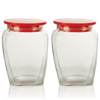 3 Piece Glass Jar Set