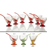 Glass Ice Cream Cups