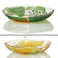 1 Piece Glass Snack Plate