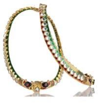 Kundan Meena Anklets