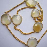 Light Yellow Chlacedony Chain