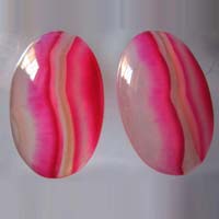 Multi Chalcedony Oval Shape Cabochons #2096