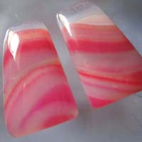 Multi Chalcedony Rectangle Shape Cabochons