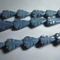 Original Opal Carved Almond Beads