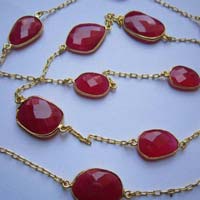 Pink Chalcedony Chain