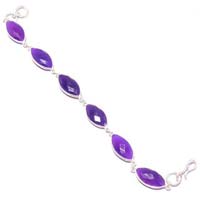 Purple Chalcedony  Bracelet