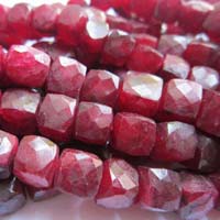 Ruby Dyed Beads
