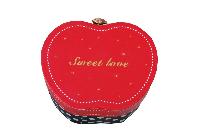 Beautiful Hardboard Apple Shaped Love Gift Box