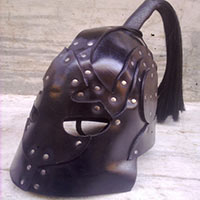 Leather Roman Helmet 1