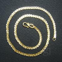 Gold Plated Snake Flat Chain