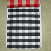 Black & White Plaid Fabric