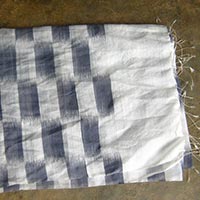 Silk Cotton Ikat Fabric