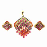 Navaratna Pendants Set