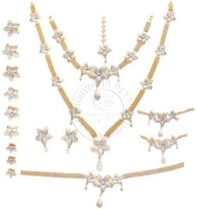 Zircon Jewellery Bridal Set