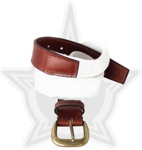 Mens Woven Leather Belts