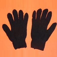 Black Knitted Hand Gloves