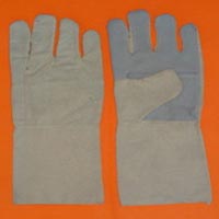 cotton leather hand gloves