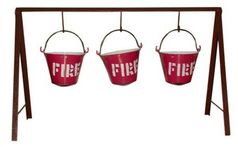 Fire Buckets With Stand