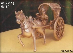 Brass Horse Cart