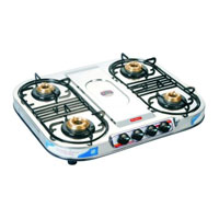 Stainless Steel Series Four Burner Gas Stove