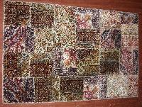 handmade single knotted art silk carpets