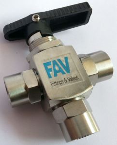 3 Way Stainless Steel Ball Valve